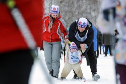 Юбилейная гонка «Лыжня России» прошла в Липецкой области