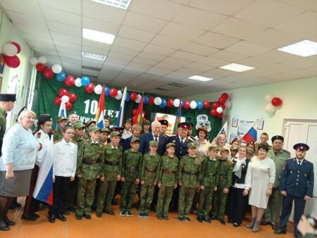 Десятилетие казачьего кадетского класса отметили в МБОУ ООШ с. Верхний Телелюй